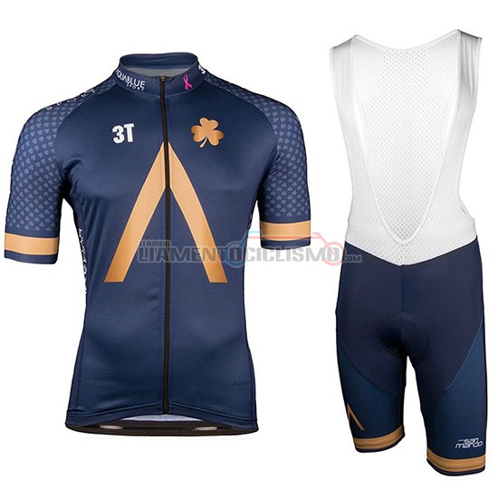 Abbigliamento Ciclismo Aqua Blue Sport Manica Corta 2018 Spento Blu